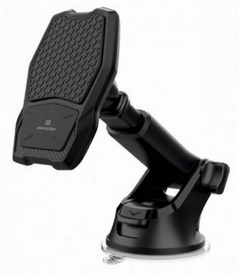 SWISSTEN Auto-Halter – Qi-kompatibel mit 10W Ladeleistung und Micro-USB-Kabel Handy-Halterung von SWISSTEN