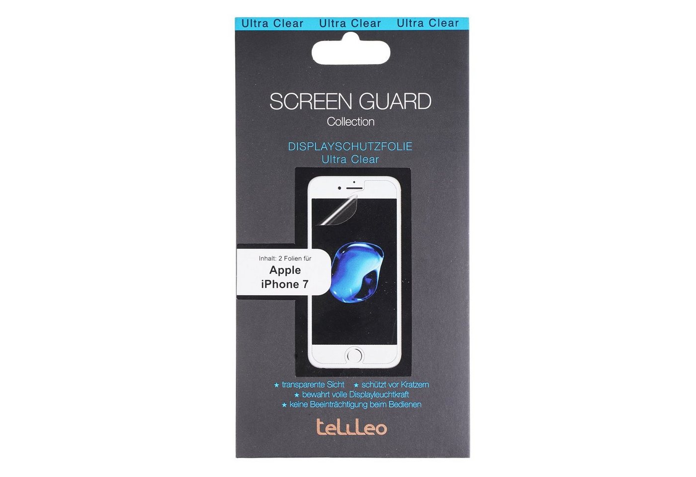 Schutzfolie 2x Display-Folie Schutz-Folie Screen Guard Klar, starker Schutz Dünn Stark für Apple iPhone SE 2022 / SE 2020 / 8 / 7 von OTTO