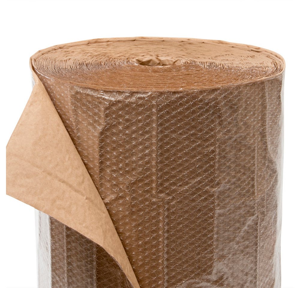 BB-Verpackungen Schutzfolie Luftpolsterfolie Papierkaschiert, (1-St), 3-lagig, 1,0 x 50 m, 75my von BB-Verpackungen