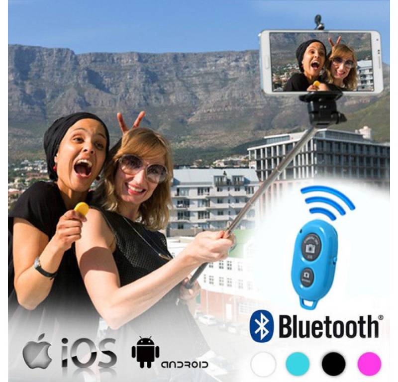 InnovaGoods Selfie-Stick Selfie Monopod mit Bluetooth Fernbedienung - Farbe: Weiß von InnovaGoods