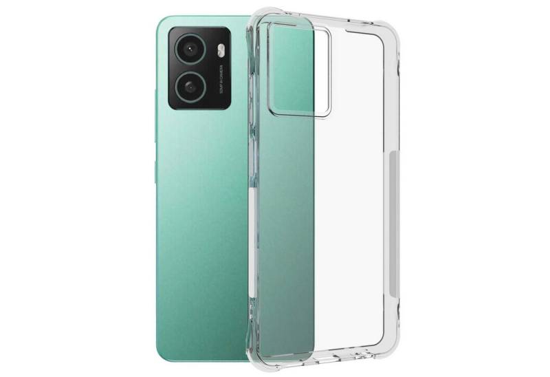 mtb more energy Smartphone-Hülle Clear Armor Case für HMD Pulse Plus / Pulse Pro 4G, Transparente TPU Schutzhülle Case Backcover mit Anti-Shock Verstärkung von mtb more energy