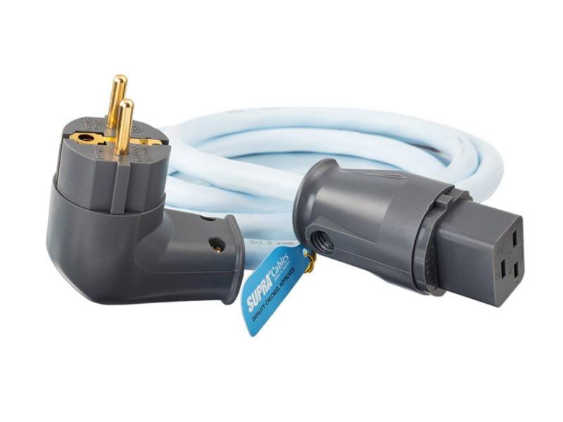 Supra Cables Supra Cables LoRad Netzkabel 1.5 MKII EU abgewinkelt Stromkabel, (200 cm) von Supra Cables