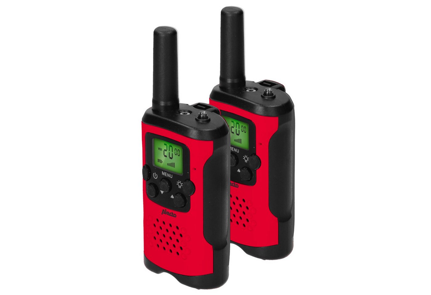 Alecto Walkie Talkie FR-115 Walkie-Talkie-Set, (Set, bestehend aus 2x Alecto FR115 und 2x Gürtelclip) von Alecto