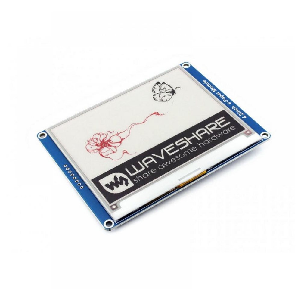 Waveshare LED-Display 4.2 400×300 ePaper Display Modul mit SPI Interface, dreifarbig (rot Waveshare LED-Display 4.2 400×300 ePaper Display Modul mit SPI Interface, dreifarbig (rot von Waveshare