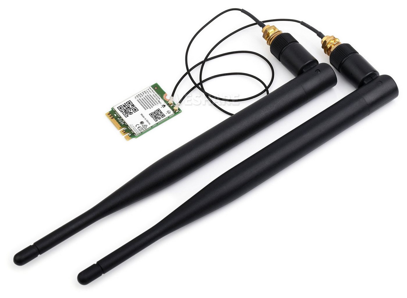 Waveshare Waveshare Wireless AX210 NIC: Tri-Band Wi-Fi 6E, bis zu 6GHz, WLAN-Antenne Waveshare Waveshare Wireless AX210 NIC: Tri-Band Wi-Fi 6E, bis zu 6GHz, WLAN-Antenne von Waveshare
