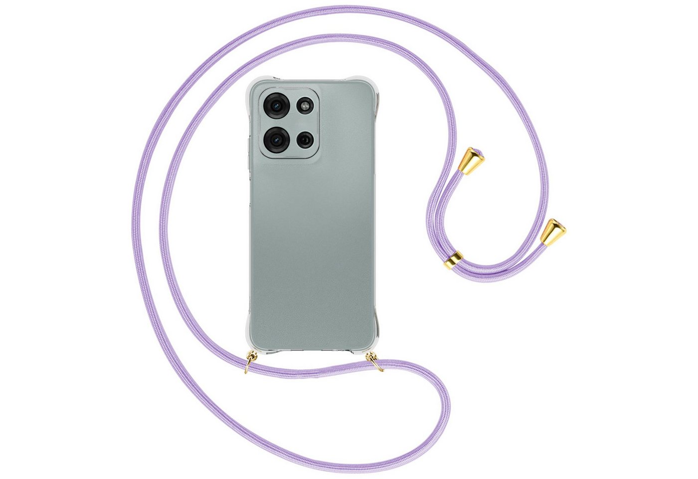 mtb more energy Handykette für Motorola Moto G Play 4G (2025) [NC-935-G], Umhängehülle mit Band [NC-935-G] von mtb more energy