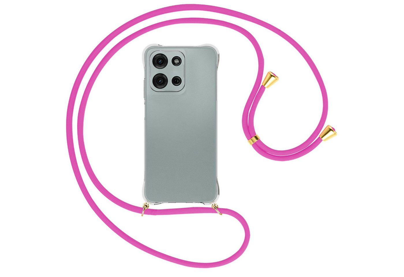 mtb more energy Handykette für Motorola Moto G Play 4G (2025) [NC-935-G], Umhängehülle mit Band [NC-935-G] von mtb more energy