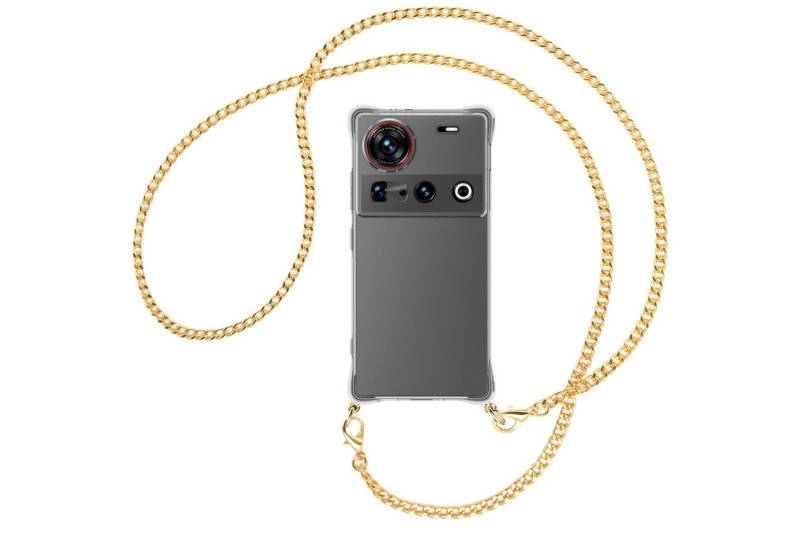 mtb more energy Handykette für Nubia Z70 Ultra 5G [NC-938-MK], Umhängehülle mit Metallkette [NC-938-MK] von mtb more energy