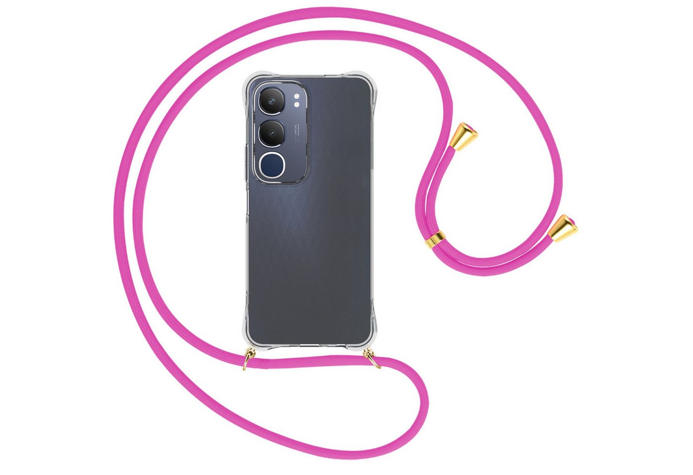mtb more energy Handykette für Vivo Y19S 4G [NC-927-G], Umhängehülle mit Band [NC-927-G] von mtb more energy