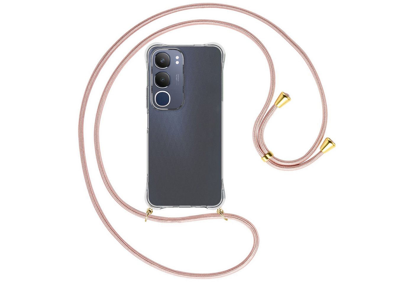 mtb more energy Handykette für Vivo Y19S 4G [NC-927-G], Umhängehülle mit Band [NC-927-G] von mtb more energy