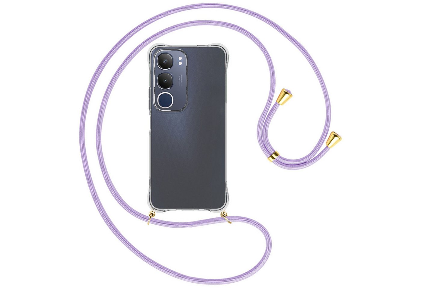 mtb more energy Handykette für Vivo Y19S 4G [NC-927-G], Umhängehülle mit Band [NC-927-G] von mtb more energy