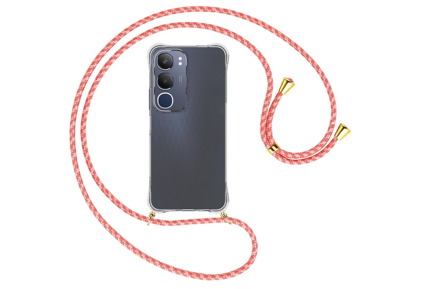 mtb more energy Handykette für Vivo Y19S 4G [NC-927-G], Umhängehülle mit Band [NC-927-G] von mtb more energy
