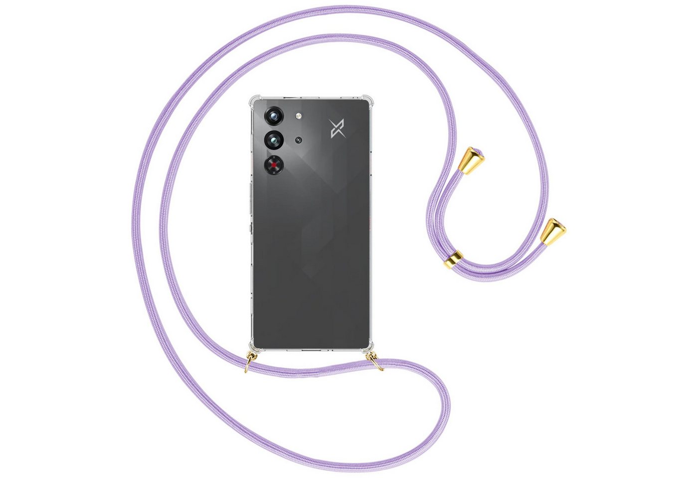 mtb more energy Handykette für ZTE Nubia Red Magic 10 Pro [NC-930-G], Umhängehülle mit Band [NC-930-G] von mtb more energy