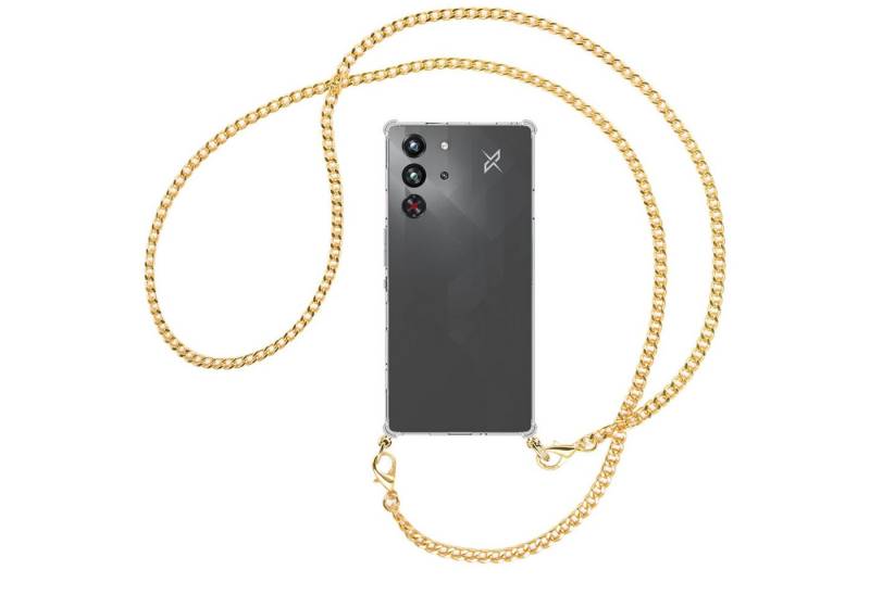 mtb more energy Handykette für ZTE Nubia Red Magic 10 Pro [NC-930-MK], Umhängehülle mit Metallkette [NC-930-MK] von mtb more energy