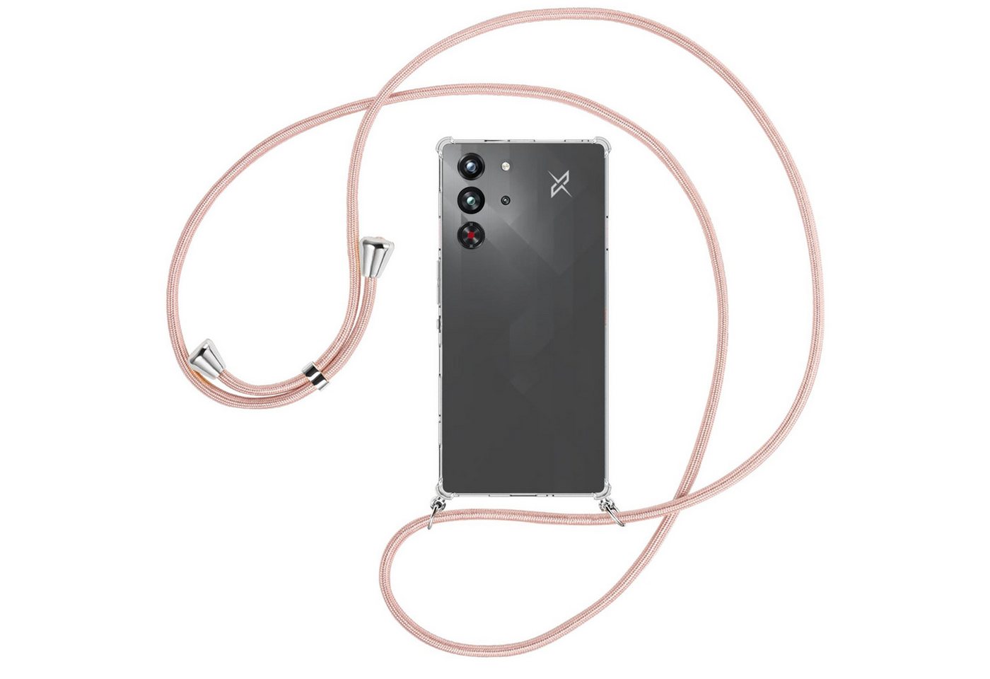 mtb more energy Handykette für ZTE Nubia Red Magic 10 Pro [NC-930-S], Umhängehülle mit Band [NC-930-S] von mtb more energy