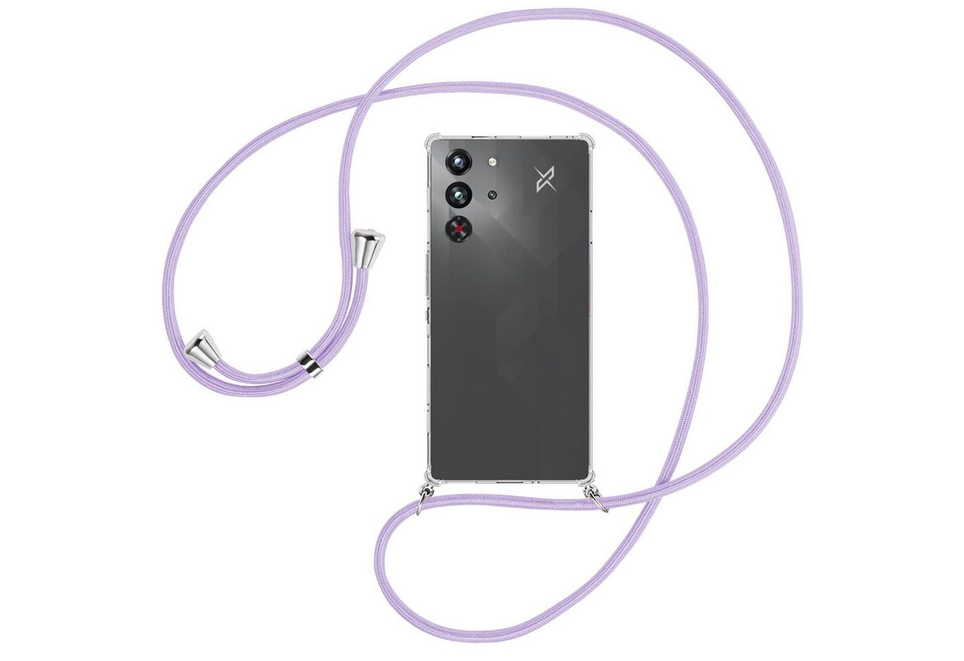 mtb more energy Handykette für ZTE Nubia Red Magic 10 Pro [NC-930-S], Umhängehülle mit Band [NC-930-S] von mtb more energy
