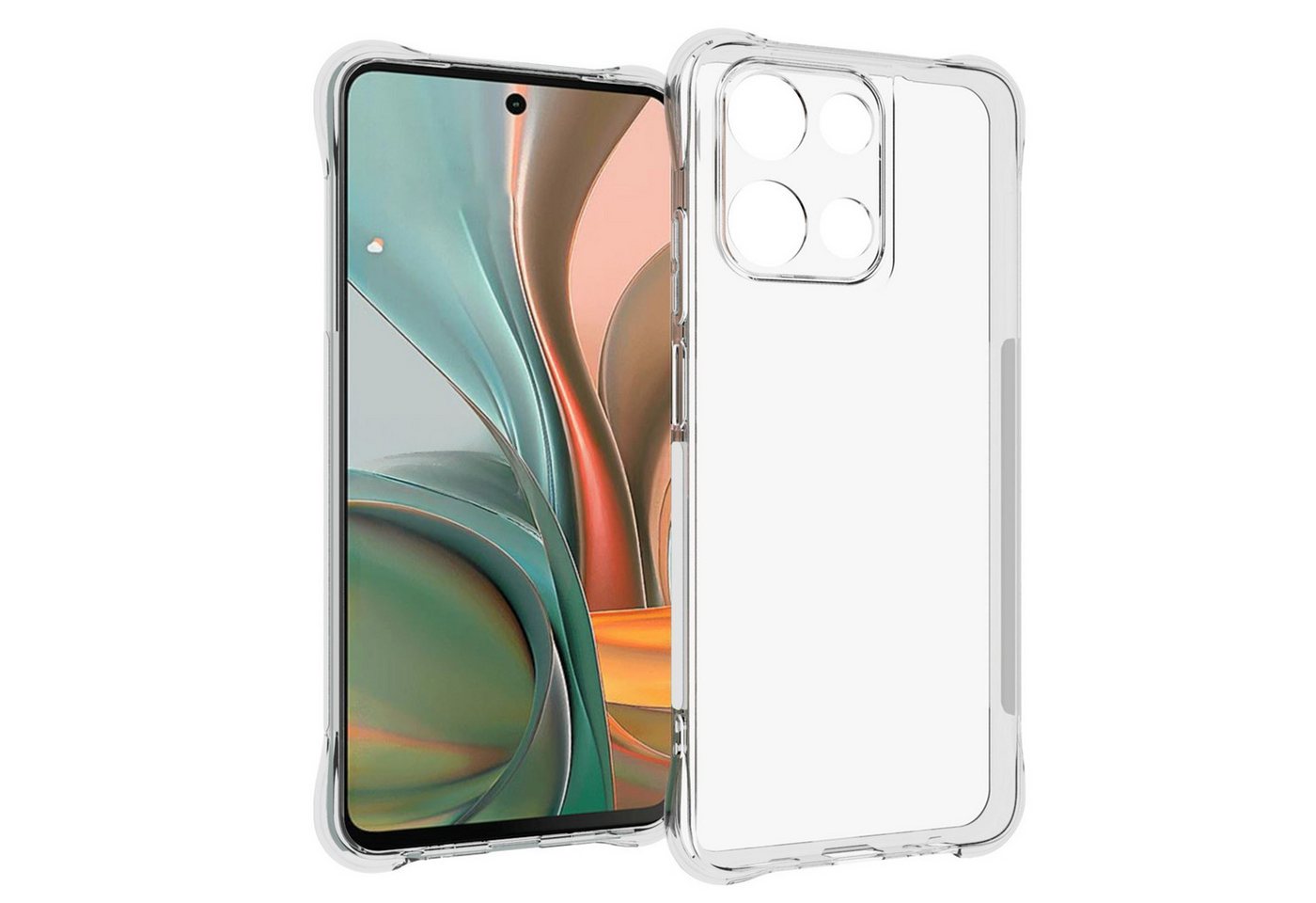 mtb more energy Smartphone-Hülle Clear Armor Case für Moto G Play 4G (2025) von mtb more energy