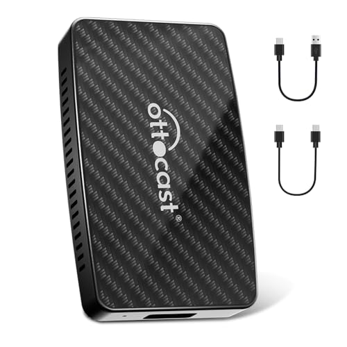 OTTOCAST Play2Video Pro Wireless Adapter mit IPTV Netflix YouTube, Kabelloser CarPlay Android Auto Dongel Adapter Plug&Play für Fahrzeuge mit Verkabelt CarPlay nach 2016 OTTOCAST Play2Video Pro Wireless Adapter mit IPTV Netflix YouTube, Kabelloser CarPlay Android Auto Dongel Adapter Plug&Play für Fahrzeuge mit Verkabelt CarPlay nach 2016 von OTTOCAST