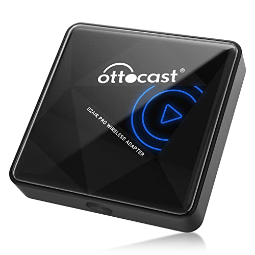 Ottocast Wireless-Carplay-Adapter für iPhone, Kabellos Applecarplay Dongle für iOS Plug&Play Automatische Verbindung Drahtlos Kompatibel mit Werkseitig Verkabelte Carplay-Fahrzeug(Baujahr: 2016-2024) von OTTOCAST