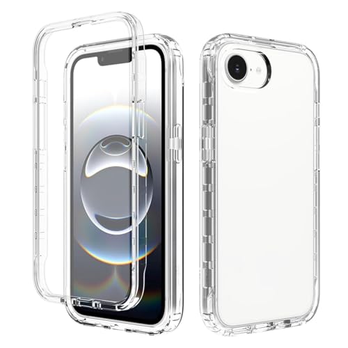 OUBELI Hülle für iPhone 16e Handyhülle 360 Grad mit Eingebautem Displayschutz Silikon Hülle Stoßfest Kratzfest Schutzhülle Bumper Transparent Case- Durchsichtig OUBELI Hülle für iPhone 16e Handyhülle 360 Grad mit Eingebautem Displayschutz Silikon Hülle Stoßfest Kratzfest Schutzhülle Bumper Transparent Case- Durchsichtig von OUBELI