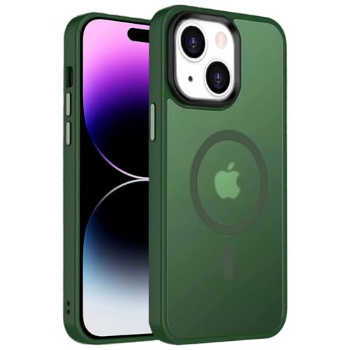OUBELI Magnetisch Hülle für iPhone 15 Plus Handyhülle Kompatibel mit Magsafe Mattes Ultimatives Berühren Gefühl Dünn PC Kratzresistente Rückseite Stoßfest TPU Bumper -grün OUBELI Magnetisch Hülle für iPhone 15 Plus Handyhülle Kompatibel mit Magsafe Mattes Ultimatives Berühren Gefühl Dünn PC Kratzresistente Rückseite Stoßfest TPU Bumper -grün von OUBELI