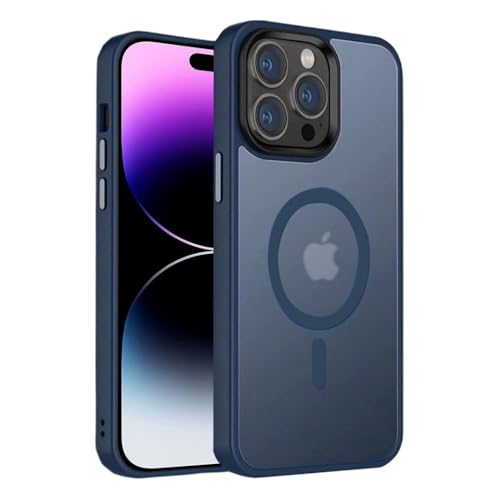 OUBELI Magnetisch Hülle für iPhone 15 Pro Handyhülle Kompatibel mit Magsafe Mattes Ultimatives Berühren Gefühl Dünn PC Kratzresistente Rückseite Stoßfest TPU Bumper -blau OUBELI Magnetisch Hülle für iPhone 15 Pro Handyhülle Kompatibel mit Magsafe Mattes Ultimatives Berühren Gefühl Dünn PC Kratzresistente Rückseite Stoßfest TPU Bumper -blau von OUBELI