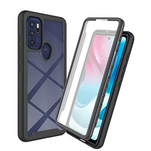 OUBELI Transparent Hülle für Motorola Moto G60S, 360 Grad stoßfeste Schutz Design integrierter Bildschirmschutz, Ultra dünnes Silikon TPU vorne und Advanced PC Back-schwarz OUBELI Transparent Hülle für Motorola Moto G60S, 360 Grad stoßfeste Schutz Design integrierter Bildschirmschutz, Ultra dünnes Silikon TPU vorne und Advanced PC Back-schwarz von OUBELI
