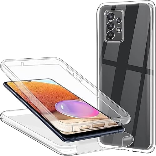 OUBELI Transparente Hülle kompatibel mit Samsung Galaxy A52 5G, 360 Grad Full-Body integrale Schutzhülle entworfen,Ultra dünn aus Silikon TPU vorne und robustem PC Premium Cover. von OUBELI