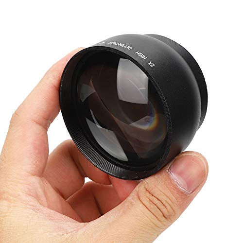 52 mm 2-fache Aluminium-Vergrößerung, extra Objektiv für alle Kameraobjektive mit einem Durchmesser von 52 mm von OUCRIY