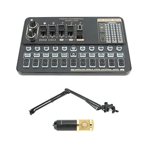 Live-Soundkarte, Nierencharakteristik, OTG-Übertragung, Dual-Mikrofon, Kopfhörer, Podcast-Ausrüstung, Paket für DJ-Karaoke-Gitarre Live-Soundkarte, Nierencharakteristik, OTG-Übertragung, Dual-Mikrofon, Kopfhörer, Podcast-Ausrüstung, Paket für DJ-Karaoke-Gitarre von OUCRIY