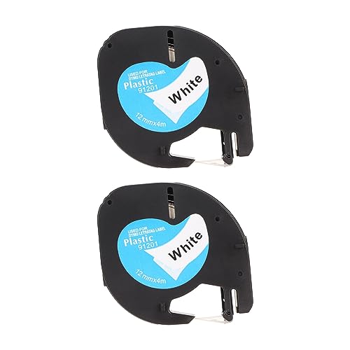 OUCRIY 2 Stück Etikettenband, 12 Mm Breit, 13 Fuß Lang, Wasserfest, ölbeständig, Schwarz auf weiß, Etikettierband für LM210D LP420 LM500TS OUCRIY 2 Stück Etikettenband, 12 Mm Breit, 13 Fuß Lang, Wasserfest, ölbeständig, Schwarz auf weiß, Etikettierband für LM210D LP420 LM500TS von OUCRIY