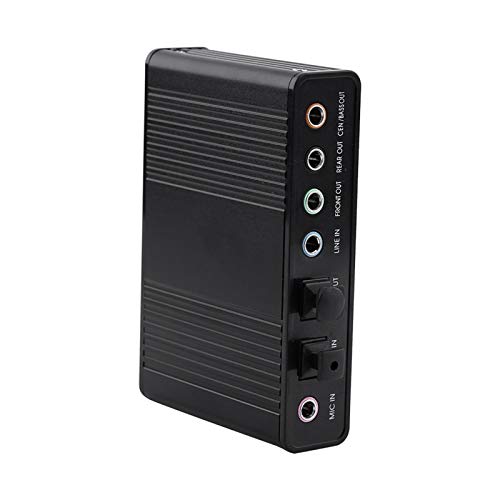 OUCRIY 6-Kanal-Soundkarte, USB, Externer Digitaler Optischer SPDIF-Audioausgangsadapter für PC OUCRIY 6-Kanal-Soundkarte, USB, Externer Digitaler Optischer SPDIF-Audioausgangsadapter für PC von OUCRIY