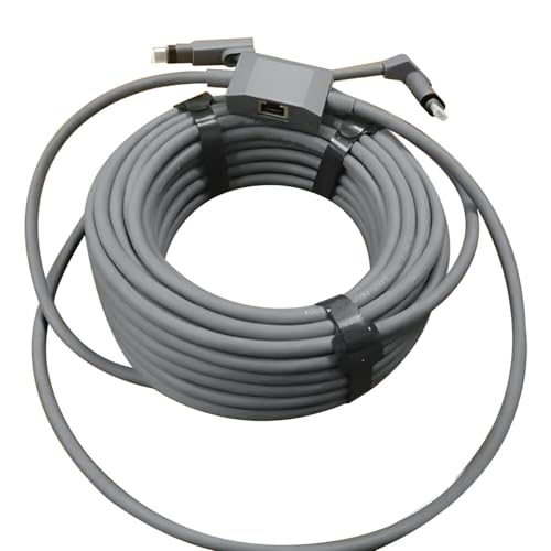 Satellitenkabel mit Ethernet-Adapter, 26 AWG Massives Kupfer, Wasserdicht, Schutzart IP68, 1200 MBit/s Übertragungsrate, für Parabolantenne der 2. Generation, Gummioptik, Direkte Satellitenkabel mit Ethernet-Adapter, 26 AWG Massives Kupfer, Wasserdicht, Schutzart IP68, 1200 MBit/s Übertragungsrate, für Parabolantenne der 2. Generation, Gummioptik, Direkte von OUCRIY