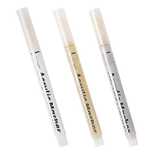 OUDQFCJ Marker 3 pcs Permanentmarker Zur Verwendung auf Stein Metall Stoff Keramik Holz Glas von OUDQFCJ