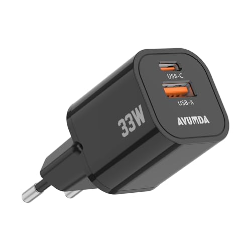OUFUYU 33W Dual Port Ladegerät USB C Schnellladegerät Power Netzteil PD PPS Ladegerät Schnelllader für Handys, Laptops und Tablets von OUFUYU