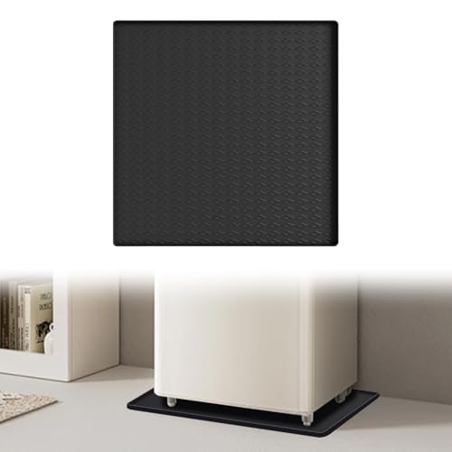 Kühlschrankmatte,60x60cm Silikon Antibakteriell Kühlschrankmatten mit Erhöhtem Rand,Wiederverwendbare Tropfschale,Kühlschrank Bodenschutz für Kühlschrank Waschmaschine Weinschrank Trockner (Schwarz) Kühlschrankmatte,60x60cm Silikon Antibakteriell Kühlschrankmatten mit Erhöhtem Rand,Wiederverwendbare Tropfschale,Kühlschrank Bodenschutz für Kühlschrank Waschmaschine Weinschrank Trockner (Schwarz) von OUGPIU