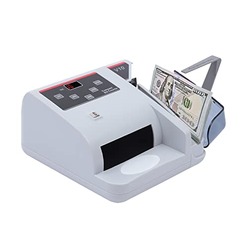 Geldscheinzähler mit LED Anzeige - Tragbarer Banknotenzähler 600 Stück/min mit UV/MG/WM Falschgelderkennung Mehrwährungs-Zählmaschine für unsortierte Banknoten von OUKANING