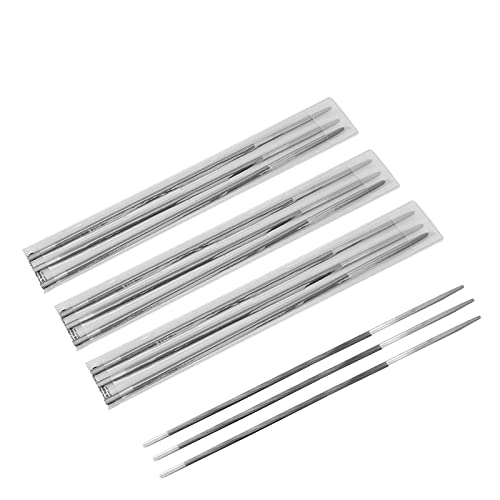 7/32 Zoll Kettensägenfeile, 5,5 mm, professionelle kreisförmige Kettensägenfeile für Holzbearbeitung, Kettensägenfeile (12 Stäbchen) von OUKENS