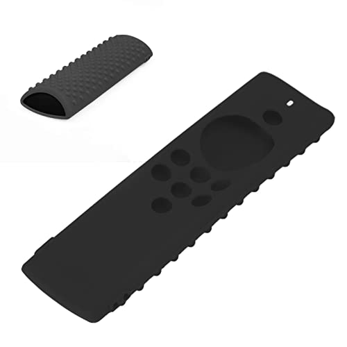 OUKENS Fire Stick Lite 2023 Fernbedienungsabdeckung, stoßfeste Silikonhülle für Fire TV Stick Lite 2020 Fernbedienungs-Schutzhülle mit Umhängeband(Schwarz) von OUKENS