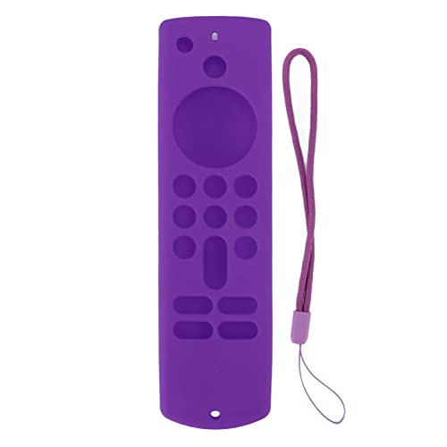 OUKENS Stick-Fernbedienungshülle, Silikonhülle Für Fire TV Stick, rutschfeste Silikon-Schutzhülle Mit Umhängeband Der 3. Generation(Lila Anzug) von OUKENS