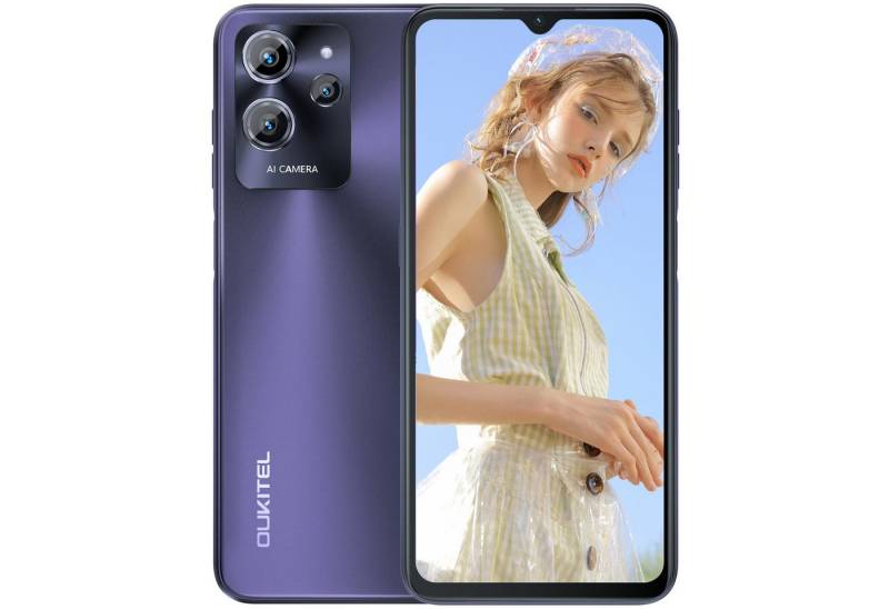 OUKITEL C32 Android Smartphone (16,56 cm/6.52 Zoll, 128 GB Speicherplatz, 20 MP Kamera, 6.52 Zoll HD+ Display, 13GB RAM + 128GB ROM, 5150mAh Akku, Dual SIM 4G) von OUKITEL