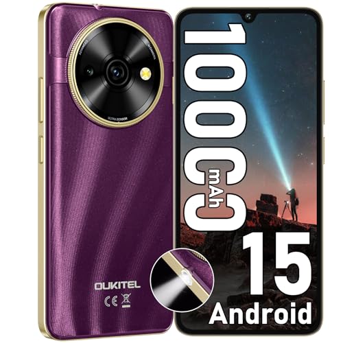 OUKITEL C59 Android 15 Smartphone Ohne Vertrag, 10000mAh Handy Günstig, 16GB+128GB Handy Ohne Vertrag, 6.88" HD+ Simlockfreie Handys 120LM Taschenlampe, 13MP+5MP, Dual 4G SIM/Fingerabdruck/OTG/Face ID OUKITEL C59 Android 15 Smartphone Ohne Vertrag, 10000mAh Handy Günstig, 16GB+128GB Handy Ohne Vertrag, 6.88" HD+ Simlockfreie Handys 120LM Taschenlampe, 13MP+5MP, Dual 4G SIM/Fingerabdruck/OTG/Face ID von OUKITEL