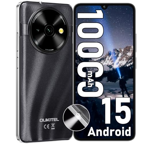 OUKITEL C59 Android 15 Smartphone Ohne Vertrag, 10000mAh Handy Günstig, 16GB+128GB Handy Ohne Vertrag, 6.88" HD+ Simlockfreie Handys 120LM Taschenlampe, 13MP+5MP, Dual 4G SIM/Fingerabdruck/OTG/Face ID OUKITEL C59 Android 15 Smartphone Ohne Vertrag, 10000mAh Handy Günstig, 16GB+128GB Handy Ohne Vertrag, 6.88" HD+ Simlockfreie Handys 120LM Taschenlampe, 13MP+5MP, Dual 4G SIM/Fingerabdruck/OTG/Face ID von OUKITEL