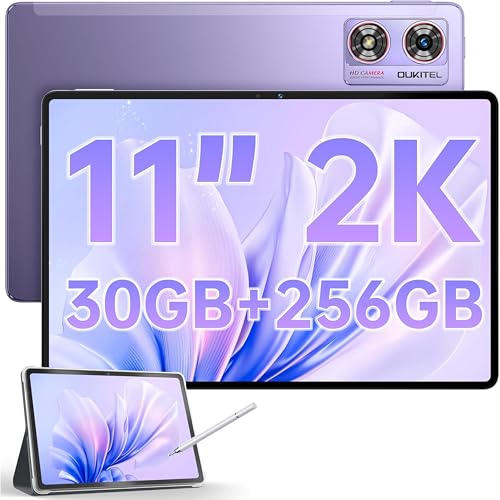 OUKITEL OT8 Tablet mit Stift, 11 Zoll Gaming Tablet Android 14 2K Display, 30GB RAM 256GB ROM 8800mAh Akku Tab 4G, TÜV | GPS | Widevine L1, Violett OUKITEL OT8 Tablet mit Stift, 11 Zoll Gaming Tablet Android 14 2K Display, 30GB RAM 256GB ROM 8800mAh Akku Tab 4G, TÜV | GPS | Widevine L1, Violett von OUKITEL