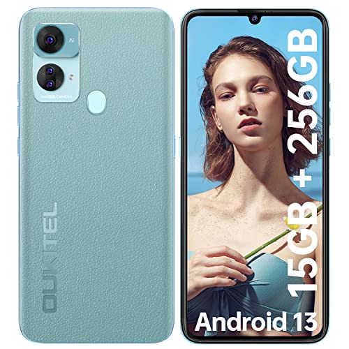 OUKITEL Smartphone Ohne Vertrag C33 Android 13 Handy Günstig, 256GB Smartphone (2TB Erweiterbar) 4G Handy 6.8 Zoll Großes Display, 50MP Kamera Face ID/Fingerabdruck/Dreifache SIM/GPS von OUKITEL