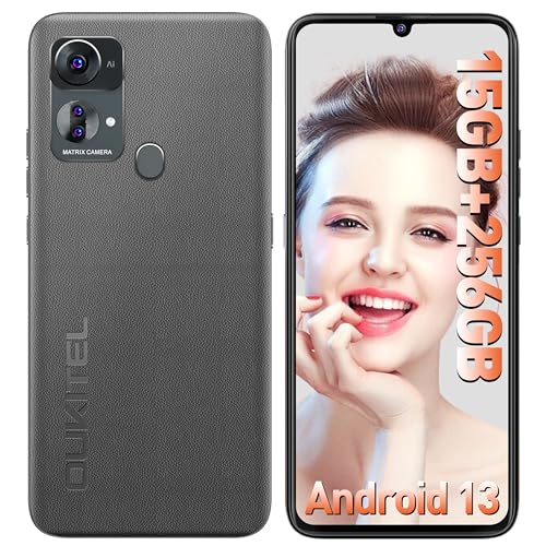 OUKITEL Smartphone Ohne Vertrag C33 Android 13 Handy Günstig, 256GB Smartphone (2TB Erweiterbar) 4G Handy 6.8 Zoll Großes Display, 50MP Kamera Face ID/Fingerabdruck/Dreifache SIM/GPS von OUKITEL
