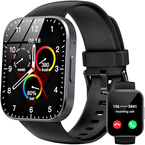 OUKITEL Smartwatch Herren Damen, 1,91'' HD Touchscreen Smart Watch mit Telefonfunktion, 140+ Sportmodi Fitnessuhr IP68 Wasserdicht, Sportuhr mit Puls/Schlaf/Monitor/Schrittzähler, Uhr für Android iOS von OUKITEL