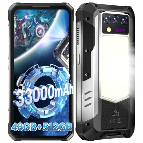 OUKITEL WP100 Titan Outdoor Handy 5G - 33000mAh Outdoor Smartphone mit 100 Lumen Projektor, 48GB RAM 512GB ROM 6,8" FHD+ Handy mit 1200 Lumen Campinglicht, 200MP+32MP+20MP Kamera, NFC/GPS/IP68/IP69K OUKITEL WP100 Titan Outdoor Handy 5G - 33000mAh Outdoor Smartphone mit 100 Lumen Projektor, 48GB RAM 512GB ROM 6,8" FHD+ Handy mit 1200 Lumen Campinglicht, 200MP+32MP+20MP Kamera, NFC/GPS/IP68/IP69K von OUKITEL