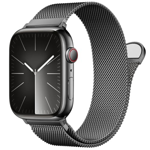 OULUOQI Ersatzarmband Kompatibel mit Apple Watch Armband 41mm 40mm 38mm 45mm 44mm 42mm 49mm Damen Herren, Einstellbar Metall Armbänder aus Edelstahl für iWatch Series Se Ultra 9 8 7 6 5 4 3 2 1 von OULUOQI