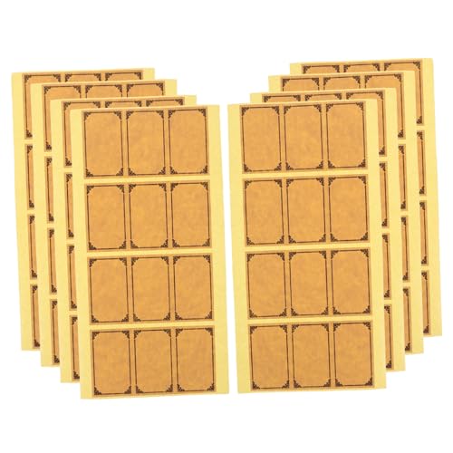 OUNONA 1 Satz Aufkleber für Weinetiketten Kraftetiketten Etiketten für Glasflaschen Vintage -Etiketten leere Etiketten quadratische Aufkleberetiketten Kraftpapier Beige OUNONA 1 Satz Aufkleber für Weinetiketten Kraftetiketten Etiketten für Glasflaschen Vintage -Etiketten leere Etiketten quadratische Aufkleberetiketten Kraftpapier Beige von OUNONA